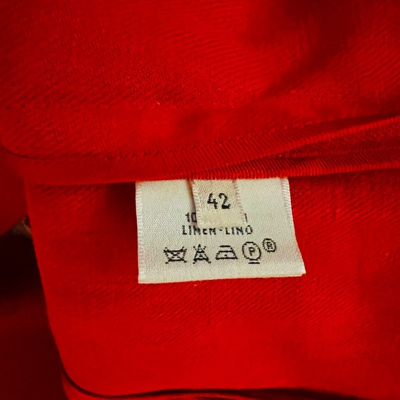 Hermès Red Linen Wrap Dress by Martin Margiela, Spring 2002 Runway Collection - Picture 7 of 7